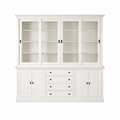 123kast  Buffetkast Gare du Nord - 240x45x220H cm - 4 vitrine schuifdeuren - 4 dichte scharnierdeuren - 4 soft close lades