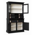 123kast  Buffetkast Cucina - 120x45x200H cm - 2 vitrinedeuren - 6 lades - met open vak - 2 scharnierdeuren