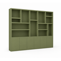 123kast  Vakkenkast Sapporro - 350x40x240H cm - 5cm plank dikte - 6 push to open deuren
