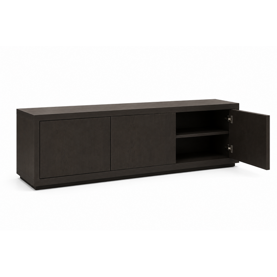 123kast  Tv dressoir Ibiza 07 - 180x45x60H cm - 3 push to open deuren - strak design - greeploze deuren