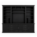 123kast Showmodel Victoria aangepast 300x40x240H cm - verstelbare planken - RAL 9005