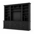 123kast Showmodel Victoria aangepast 300x40x240H cm - verstelbare planken - RAL 9005