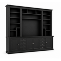 123kast Showmodel Victoria aangepast 300x40x240H cm - verstelbare planken - RAL 9005
