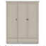 123kast Opbergkast Montana 06 zoals schets - 135x40x170H cm - zonder bovenste lades - onderste lades met push to open - verstelbare planken - 2 compartimenten - afgewerkt in NCS S 2005 - Y50R - op houten vierkanten poten