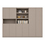 123kast  Vakkenkast Huete - 300x40x240H cm - push to open deuren - 4 open vakken