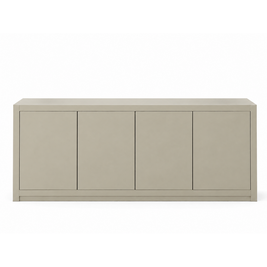 123kast  Dressoir Manhattan 06 - 200x40x80H cm - strak design - 4 push to open deuren - greeploze deuren