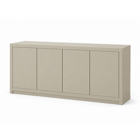 123kast  Dressoir Manhattan 06 - 200x40x80H cm - strak design - 4 push to open deuren - greeploze deuren