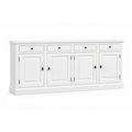 123kast  Dressoir Brela - 230x45x95H cm - 4 lades - 4 scharnierdeuren