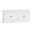 123kast  Dressoir Brela - 230x45x95H cm - 4 lades - 4 scharnierdeuren