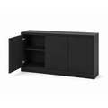 123kast  Dressoir Manhattan 07 - 160x40x80H cm - strak design - 3 push to open deuren - greeploze deuren