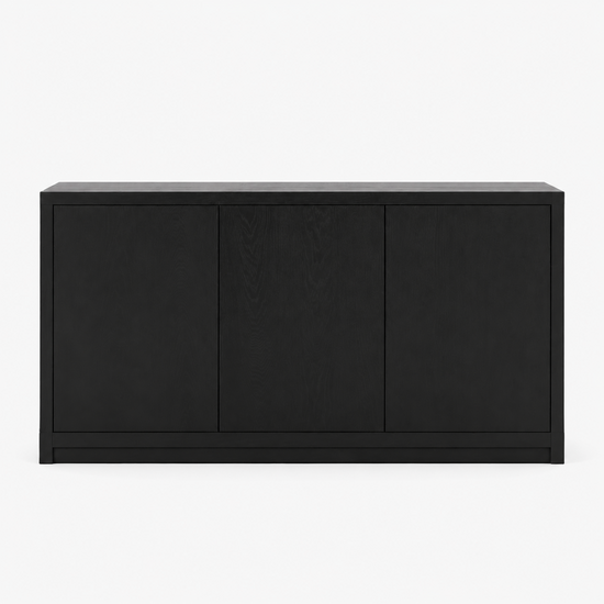 123kast  Dressoir Manhattan 07 - 160x40x80H cm - strak design - 3 push to open deuren - greeploze deuren