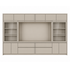 123kast  Cinewall Gerlos - 325x40x240H cm - glazen schuifdeuren - push to open deuren - soft close lades - strak design