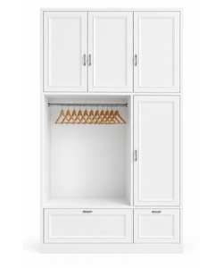 Showmodel garderobekast 154x40x334H cm - RAL 9016