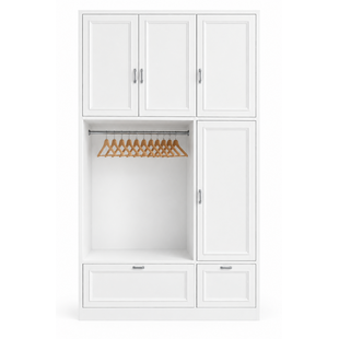 Showmodel garderobekast 154x40x334H cm - RAL 9016