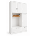 123kast Showmodel garderobekast 154x40x334H cm - RAL 9016