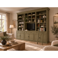 123kast  Cinewall The crown library - 290x46/55x240H cm - tv vak - landelijke stijl