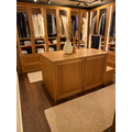 123kast Kledingkast Kiso - 200x60x240H cm - 3 cm frame dikte - 4 lades - 4 glazen deuren - 4 kleding roedes