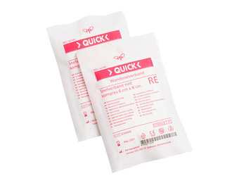 Wondsnelverband plat model 6x8cm