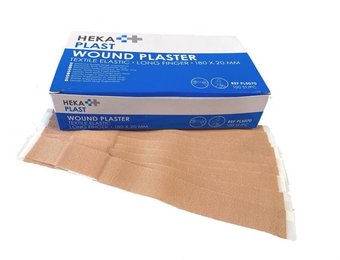 Lange vingerpleister textiel 18x2cm 100 stuks