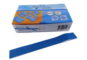 lange vingerpleisters blauw textiel