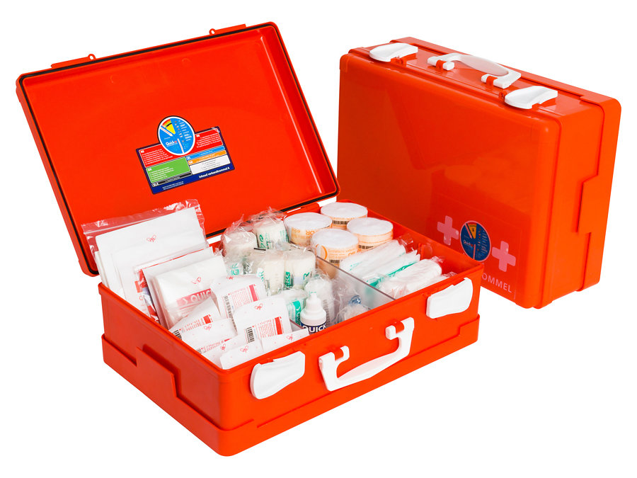 Verbanddoos voor de bouw