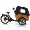 Vogue E-bakfiets Vogue Elektrische bakfiets Superior 3 mat zwart/bruin 468 watt Vogue E-bakfiets Vogue Elektrische bakfiets Superior 3 mat zwart/bruin 468 watt