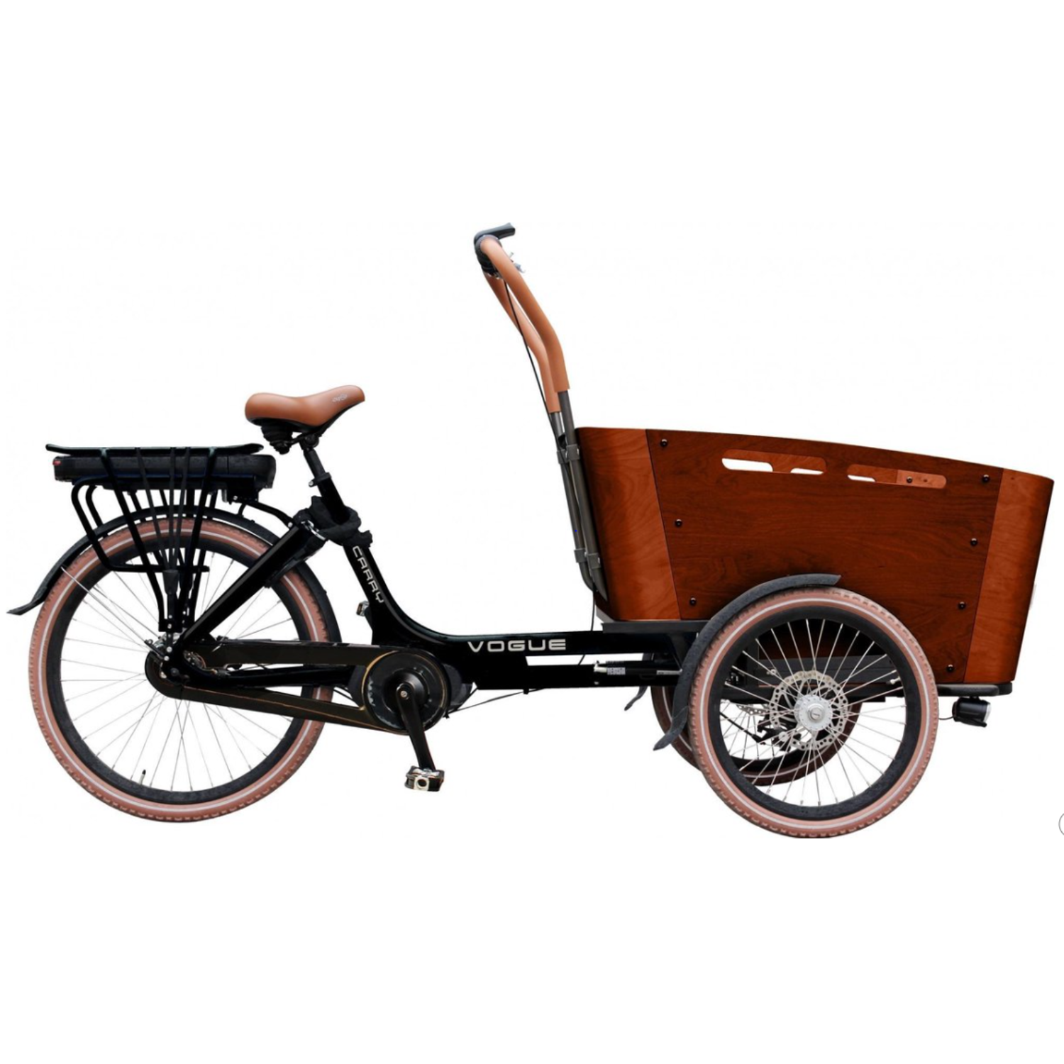 Vogue Carry bakfiets Midden motor Kangeroo 7V matzwart -  Fietsenvoordeelwinkel B.V.