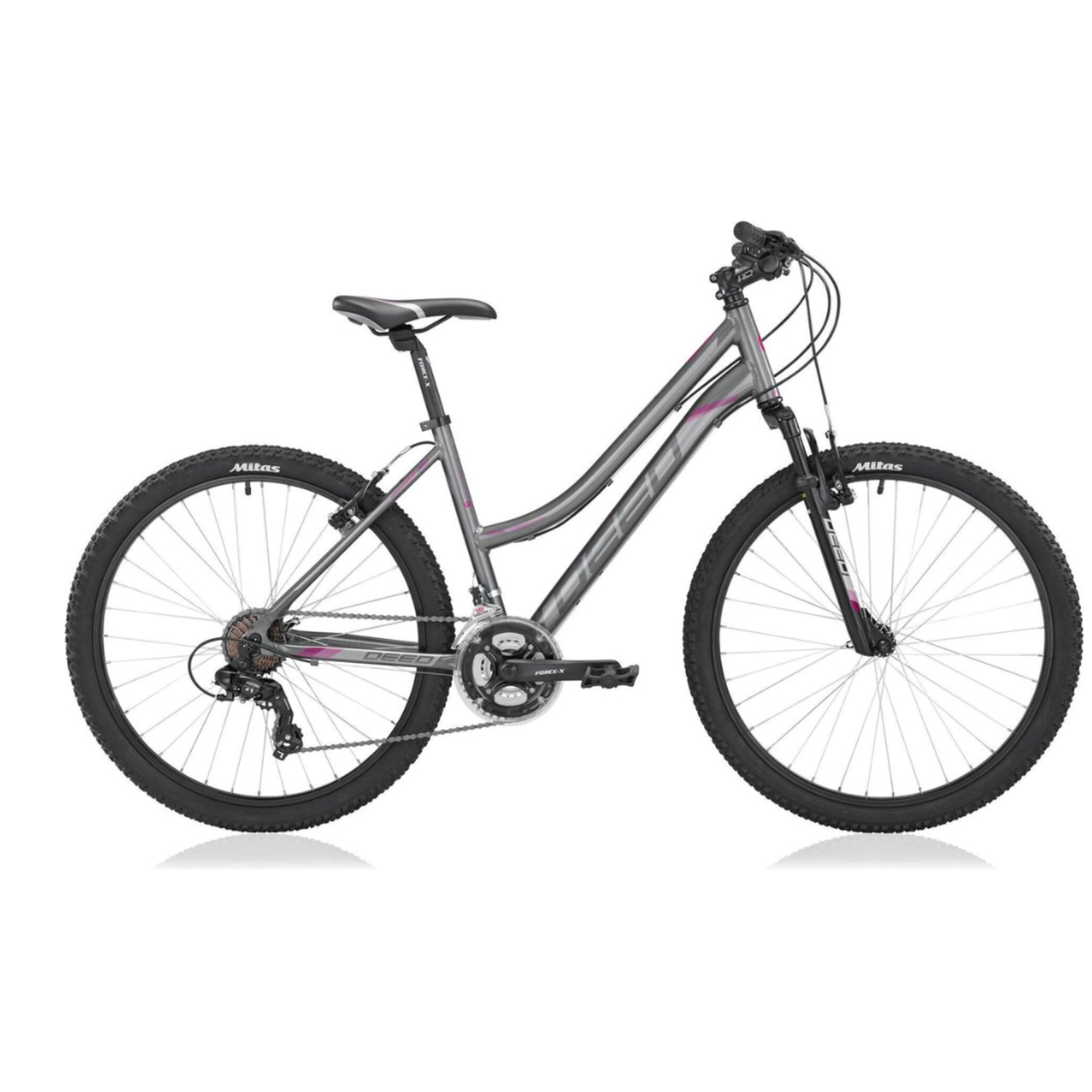 Deed Hoop - Fiets - Vrouwen - Grijs - 43 cm - Fietsenvoordeelwinkel B.V.