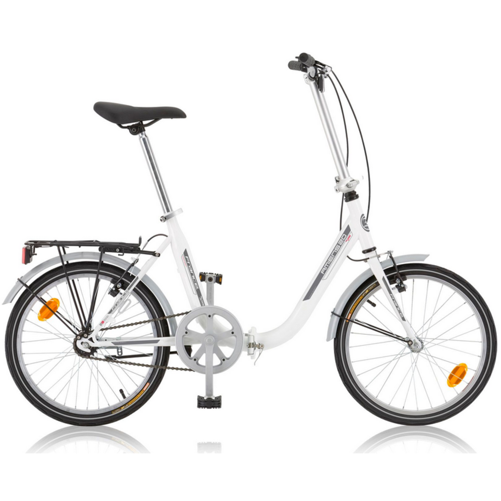 Amiens Terugtraprem Wit Vouwfiets 20 Inch - Fietsenvoordeelwinkel B.V.