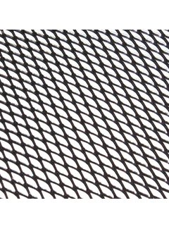Carpoint grillgaas ruitvormige maas 90 x 30 cm aluminium zwart