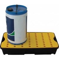 Tina de retenção de plástico com grade, 30 l, 805x405x155mm