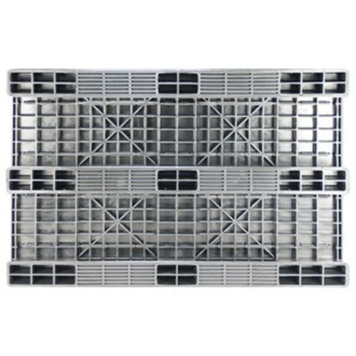 Palete de plástico 1200x800x150mm- 3 patins- topo liso