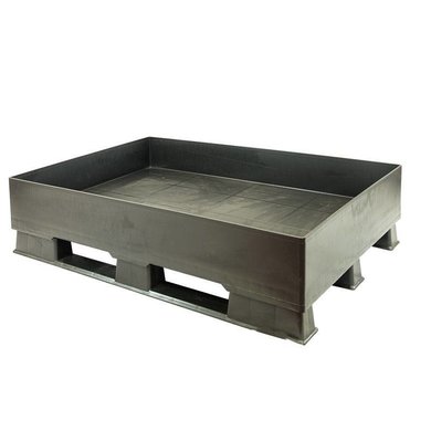 Palete de plástico 1200x800x310mm- com tina de retenção- 120 l