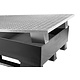 Palete de plástico 1200x800x310mm- com tina de retenção- com grade- 120 l