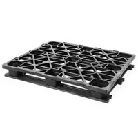 Palete de plástico industrial, topo perfurado, 1200x1000x150mm