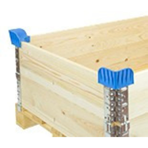 Cantos plásticos para colares de paletes, azul claro