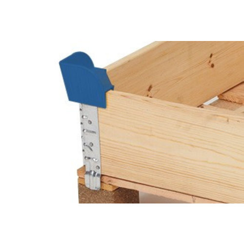 Cantos plásticos para colares de paletes, azul claro