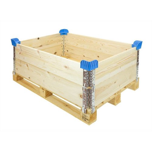 Cantos plásticos para colares de paletes, azul claro