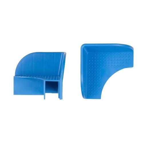 Cantos plásticos para colares de paletes, azul claro