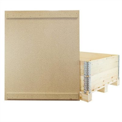 Tampa para colar de madeira de palete, com 2 barras de fixação, 1200x1000x10mm