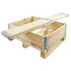 Colar de madeira para palete, novo, ISPM 15, 4 dobradiças, dobrável, 800x600x200mm