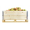 Colar de madeira para palete, novo, 2 tábuas, ISPM 15, 4 dobradiças, dobrável, 1200x800x200mm