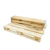 Colar de madeira para palete, novo, ISPM 15, 6 dobradiças, dobrável, 1200x800x200mm