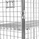 Roll container expositor, 3 laterais, galvanizado, 2 bases, 1150x655x1790mm
