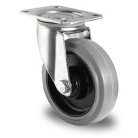 Rodízio direcional, diâmetro de 125mm, Rolamento de esferas, PA/borracha