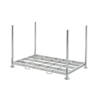 Sistema de armazenamento flexível com racks duplos, galvanizado, 2025x1180x310mm - Usado
