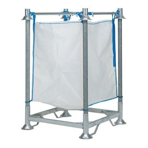 Sistemas de armazenamento flexível com racks para Big Bag, galvanizado, 1120x1120x310mm
