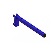 Suporte para estante, aço lacado, 500x30x40mm