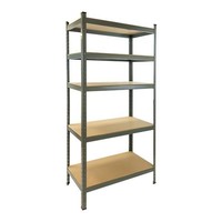 Estante metálica, 5 prateleiras, 500kg, 900x450x1800mm