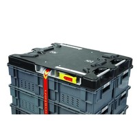 Tampa de plástico, 2 cintas, 1222x1018x93mm